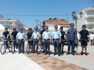 Αστυνόμευση με ποδήλατα στην Πιερία 7